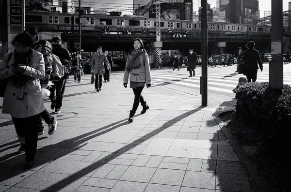 Shinjuku, Tokyo - January 7: Street view of Shinjuku.