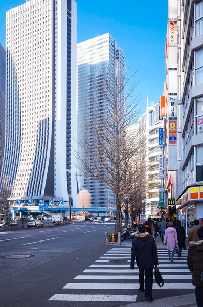 Shinjuku, Tokyo - January 7: Street view of Shinjuku.