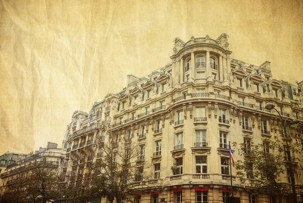 Vintage antique city building in paris