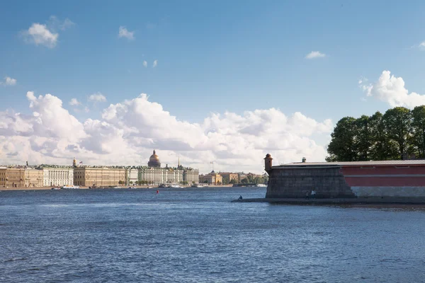 St. Petersburg, view from Peter and Paul Fortress over the Neva and the Palace Embankment