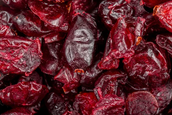 Macro of freshly dried cranberries