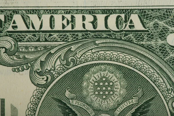 Macro of US dollar money banknote