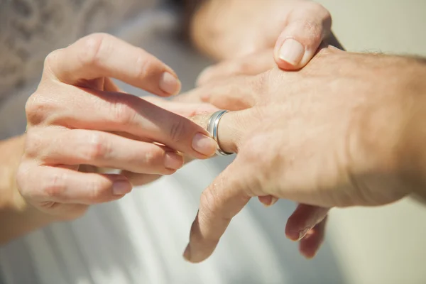 Wedding Day holding hands