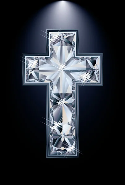 Diamond cross cover, vector illustration