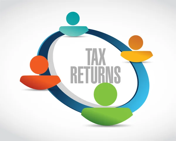 Tax returns community sign concept