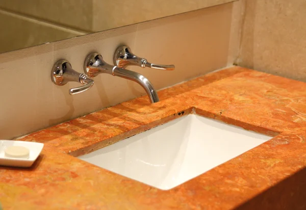 A luxury bathroom sink