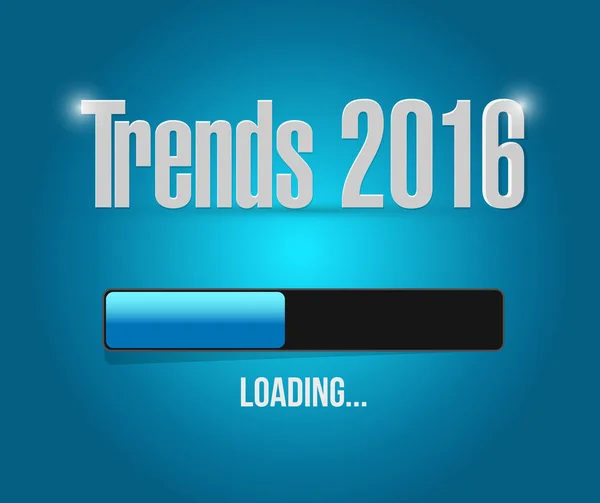 Trends 2016 loading bar illustration design