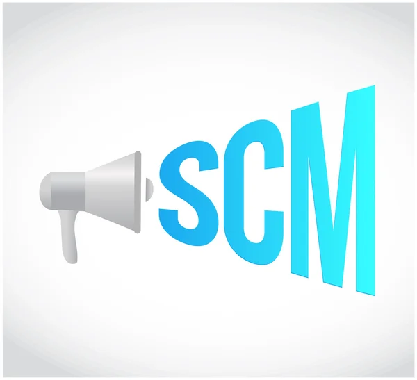 Scm message concept sign illustration design