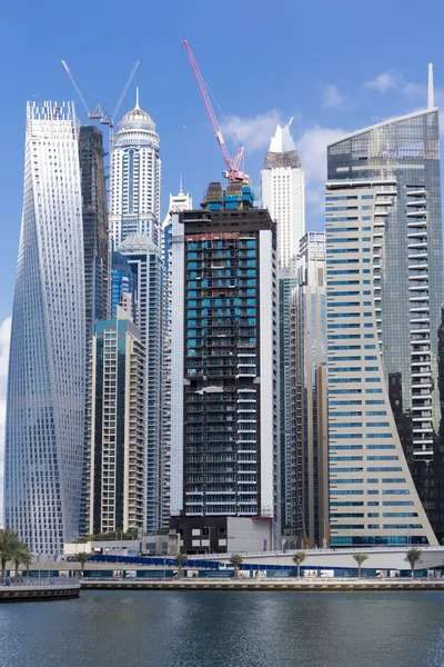 Modern architecture under construction in Dubai