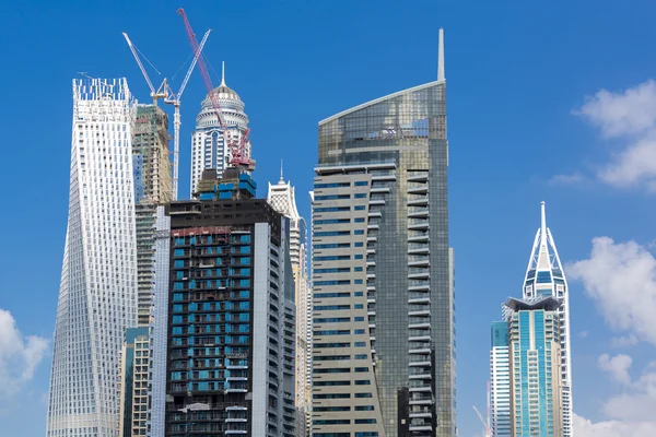Modern architecture under construction in Dubai