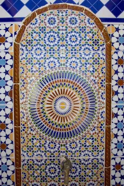 Mosaic wall showing the beauty of Islamic art
