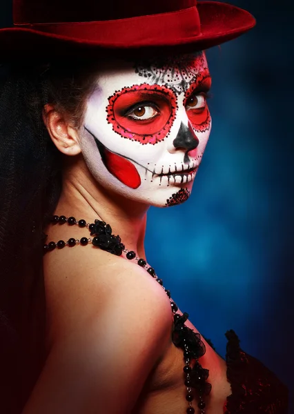 Halloween make up sugar skull