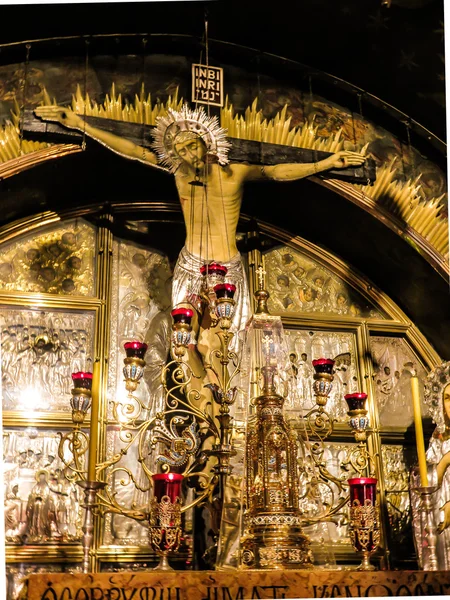 JERUSALEM - Juli 15:  Stone of the Anointing of Jesus in the Hol