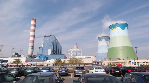OPOLE, POLAND, September 14, 2015: The coal plant Opole in Brzez
