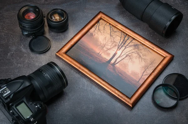 Photographic equipment and photo in frame