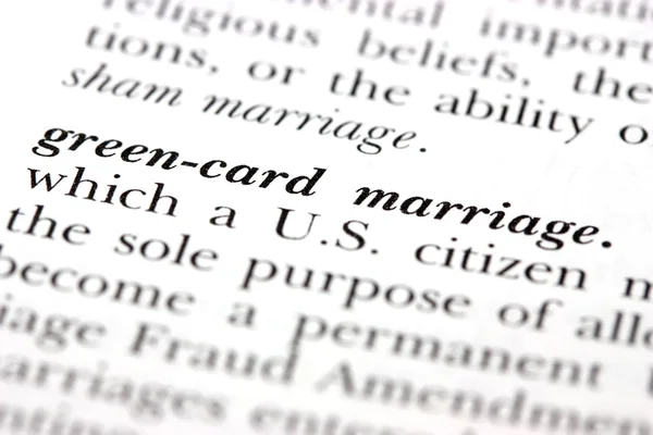 Green-card marriage