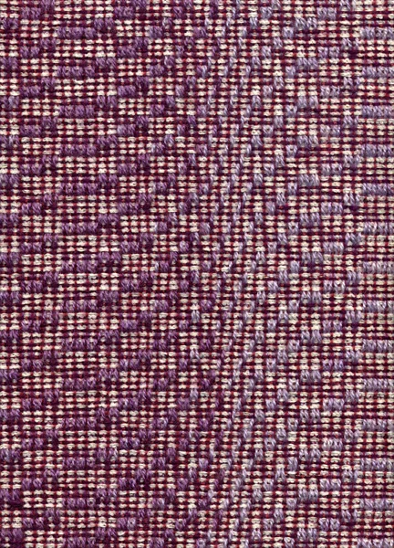 Hand-woven fabric with geometrical pattern
