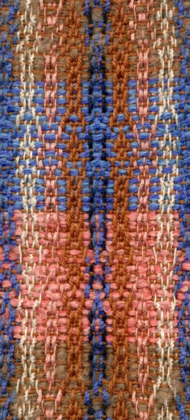 Hand-woven scarf, detail