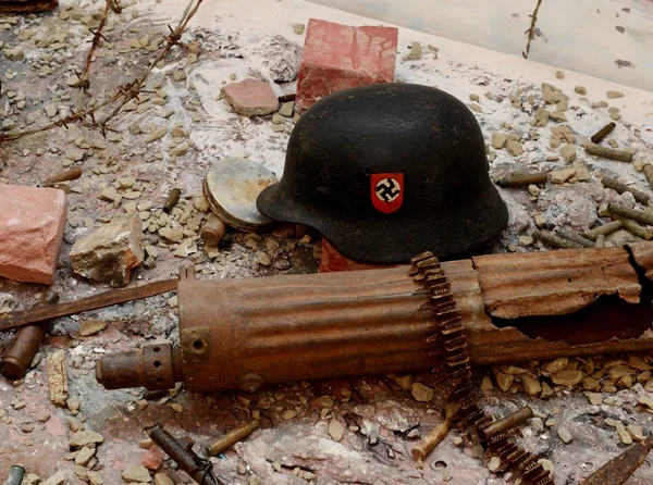 Military objects found on the battlefield in the Rostov region.