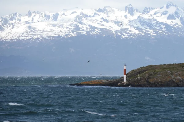 Lighthouse in the Beagle channel. Tierra Del Fuego. Argentina