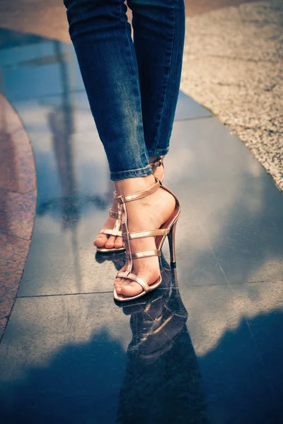 High heels sandals