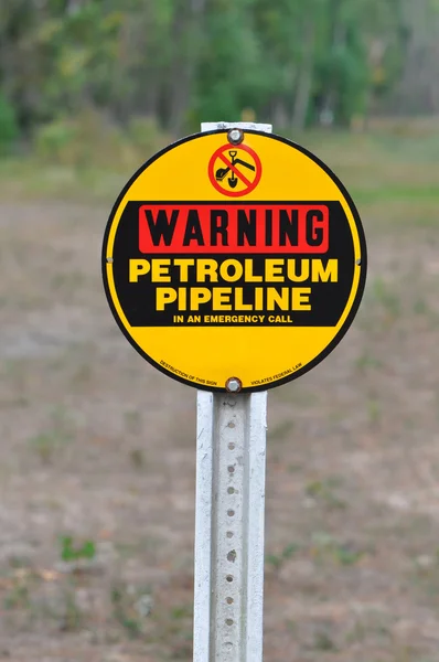 Warning Petrolium Pipeline Sign