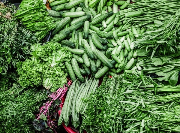 Ripe green vegetables