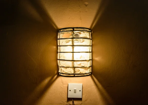 Flush mount lamp above light switch