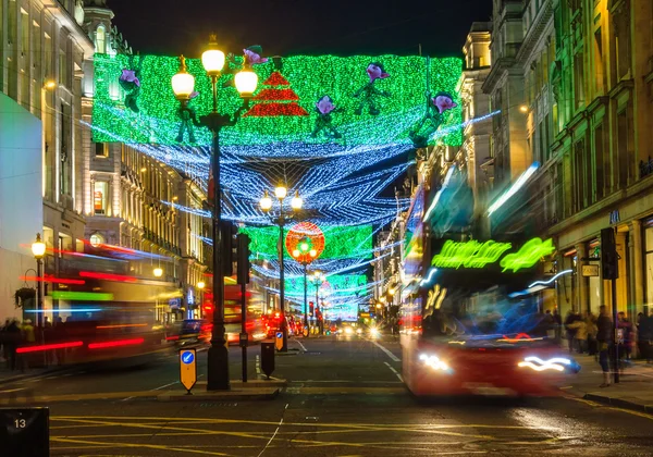 Christmas illuminations at Regent Street, London