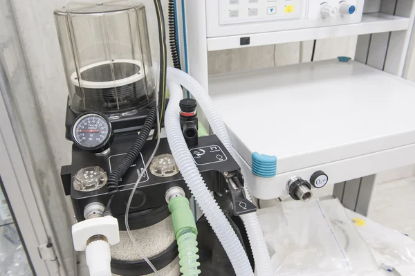 Closeup of ventilator machine in hospital
