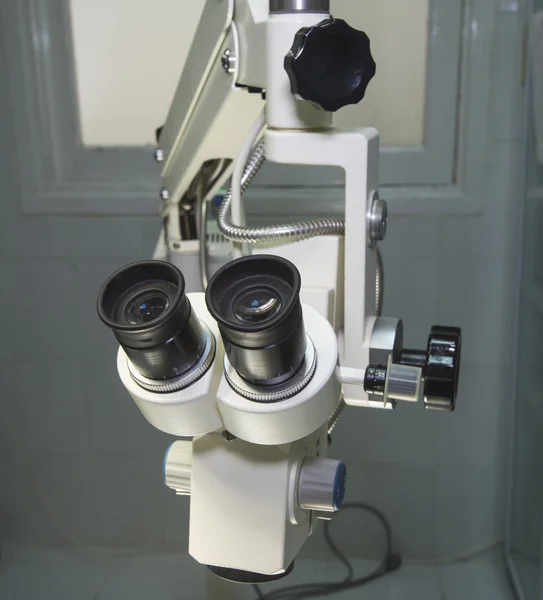 Hi-tech microscope in an operating room