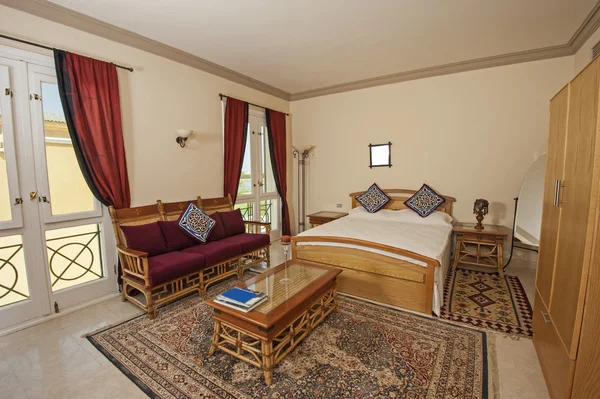 Bedroom in a luxury villa