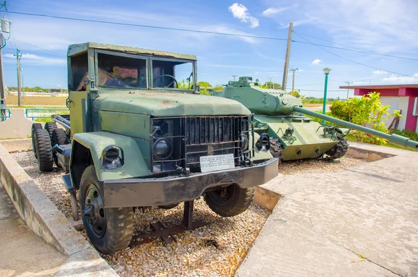 PLAYA GIRON, CUBA - SEPTEMBER 9, 2015: Museum shows the curious story in Bay of Pigs attack