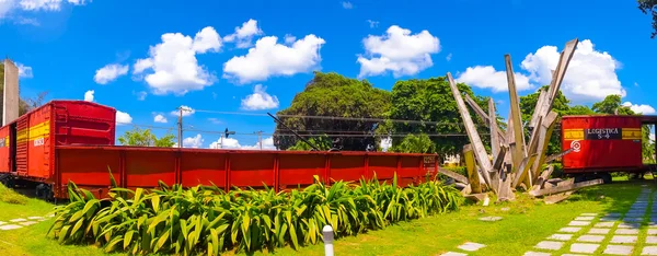 SANTA CLARA, CUBA - SEPTEMBER 08, 2015: This train packed with government soldiers was captured by Che Guevaras forces during the revolution.