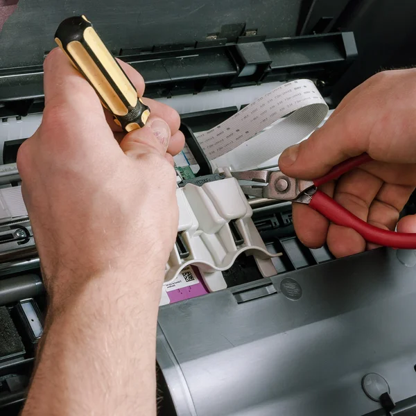 Maintenance and repair of the printer