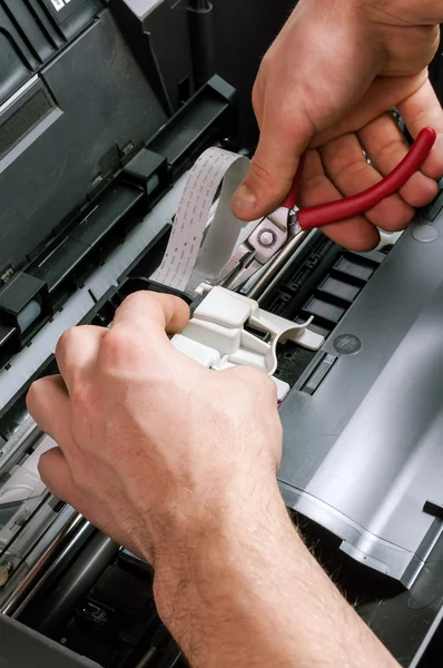 Maintenance and repair of the printer