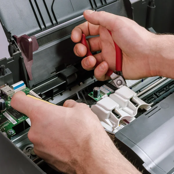 Maintenance and repair of the printer