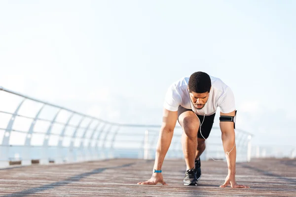 Sportsman is ready to start running outdoors