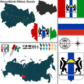 Vector map Novosibirsk