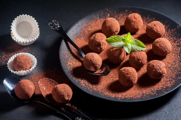 Chocolate truffles handmade