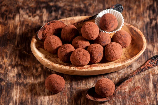Chocolate truffles handmade