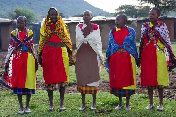 Kenyan maasai women in mantles