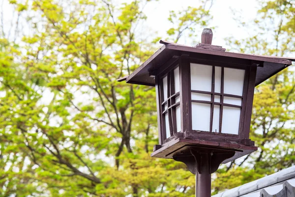 Lamp in temple ,Japan with white background