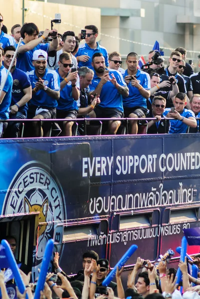 The victory parade of an English Football Club Leicester City