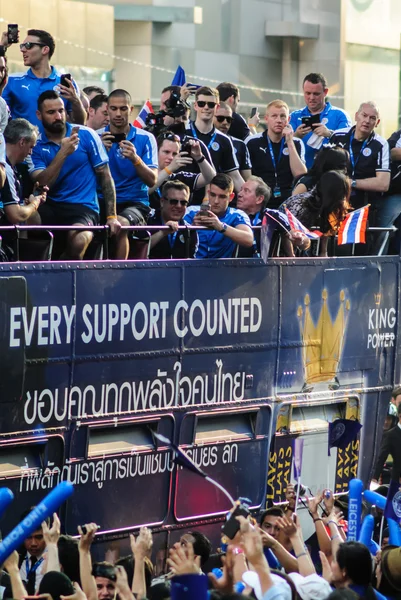 The victory parade of an English Football Club Leicester City