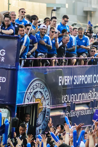 The victory parade of an English Football Club Leicester City