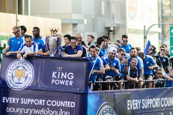 The victory parade of an English Football Club Leicester City