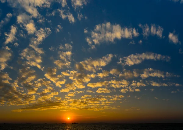 Nice clouds with sunset light