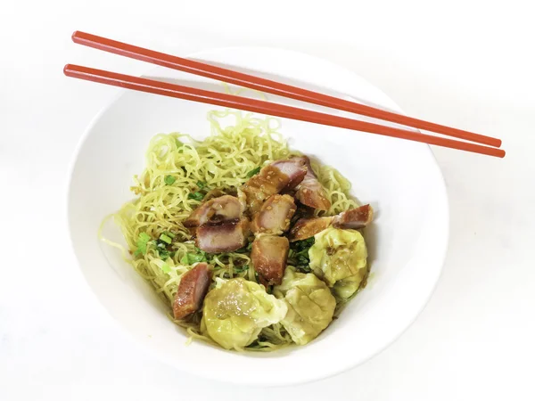 Egg noodle with barbecue pork