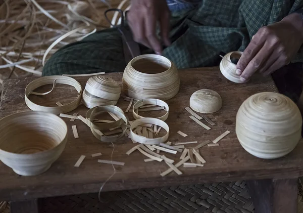 Myanmar, wood craftsman